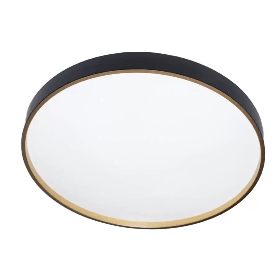 Plafonieră LED rotundă alb cu negru pentru coridor