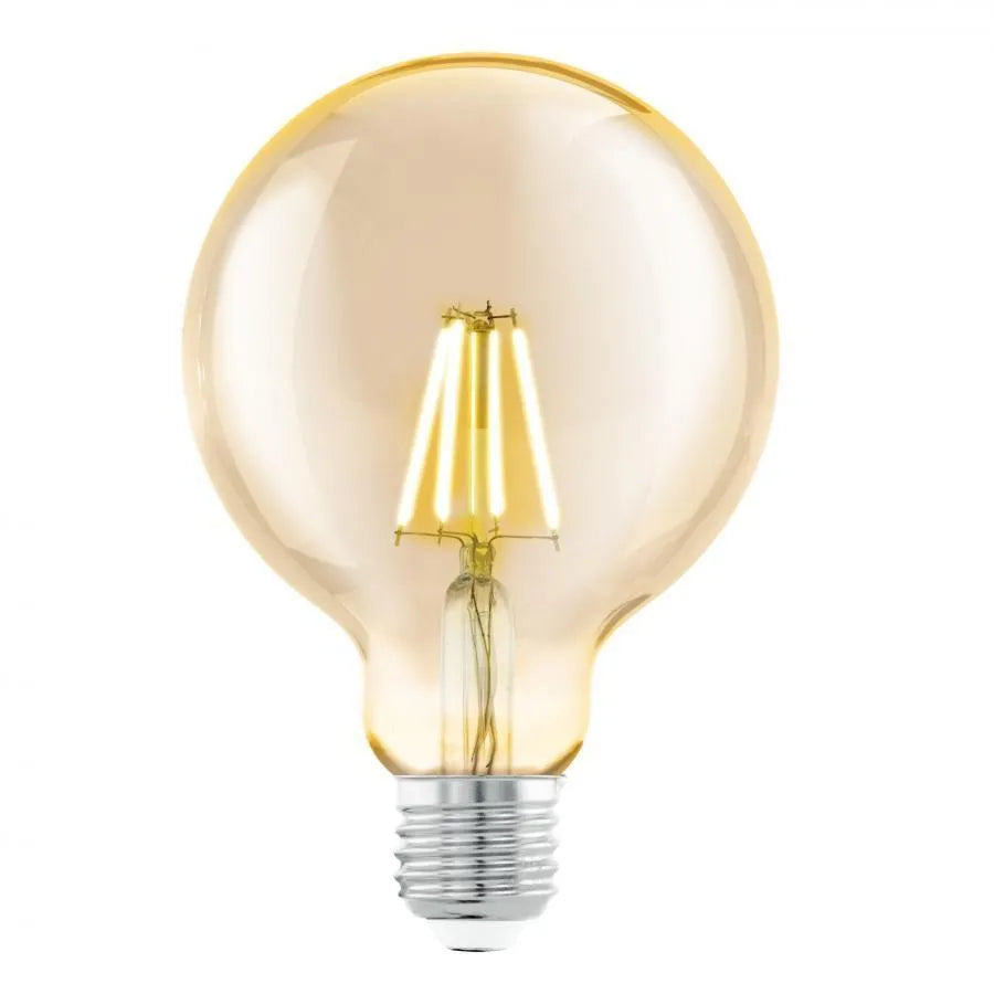 Bec cu filament LED în formă de glob G125, soclu E27