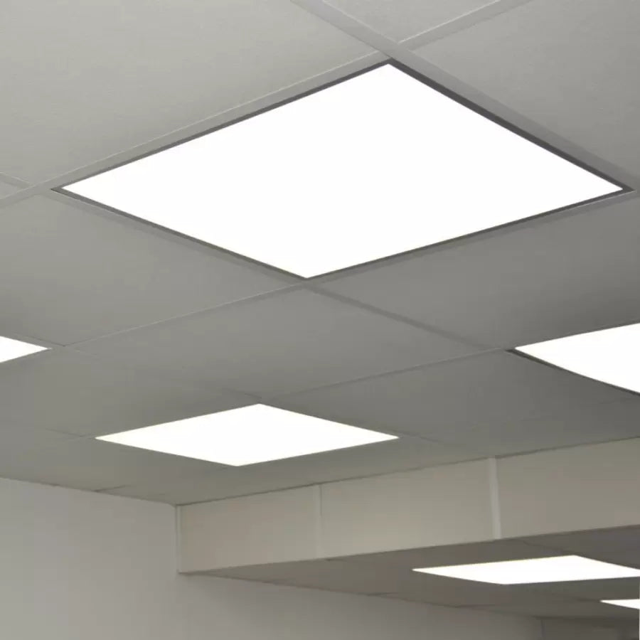 Panou LED slim pătrat 60 x 60 cm, alb, pentru montaj încastrat în tavan