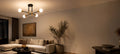 Lustra Modernist Gentile, 4x E27, Negru și Auriu, Design Modern