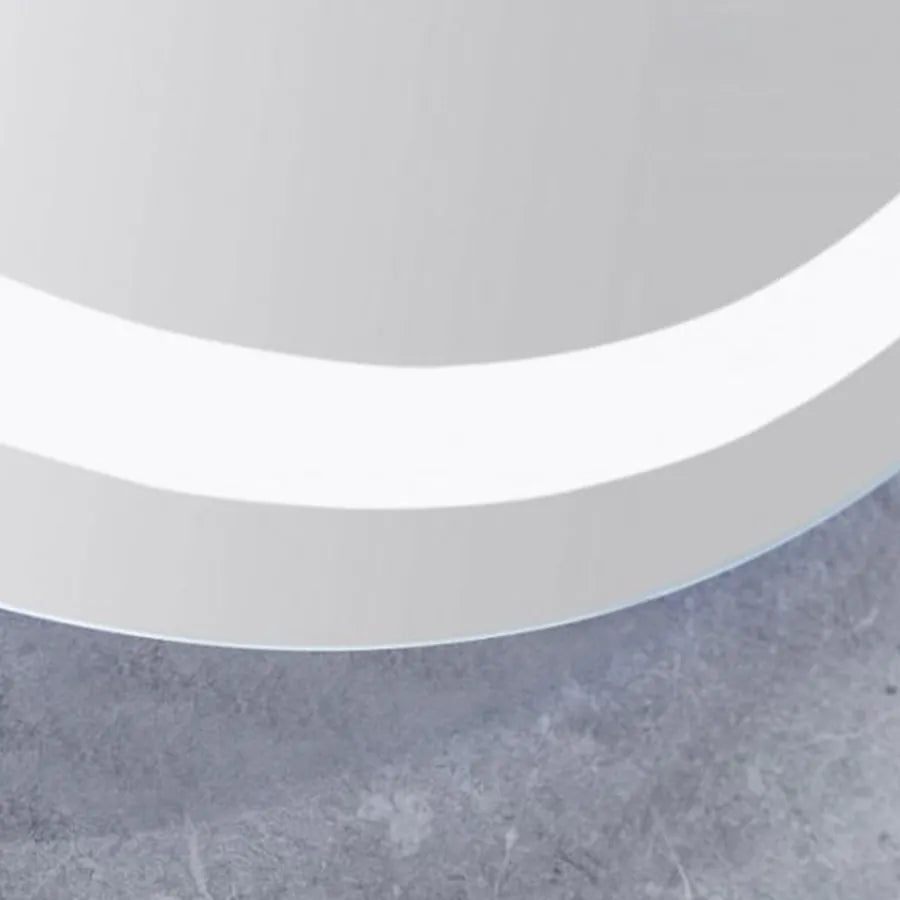 Oglinda LED Rotunda, 70cm, Celeste MotionGlow Marcello, Sistem Dezaburire, Ceas & Termometru, Dimabila, Lumina Calda Neutra Rece 3000K/4000K/6000K, imaginea 2