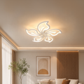 Lustra LED cu telecomanda LILY 86W, 5 Elemente, lumina Rece/Calda/Neutra, Dimabila, Alb