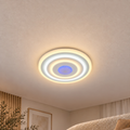 Lustra LED NIVARA 3D 20W, Diametru 30cm, lumina Rece/Calda/Neutra, Alb