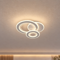 LED luster 53 W, 3 kruhy, studené/teplé/neuterálne svetlo, biela farba