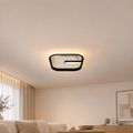 LED luster VICTORIA 19 W, štvorcový, studené/teplé/neuterálne svetlo, čierny, biely