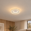 Lustra LED WON Nobile, 67W, Diametru 30cm, Lumina Calda/Neutra/Rece, Alb