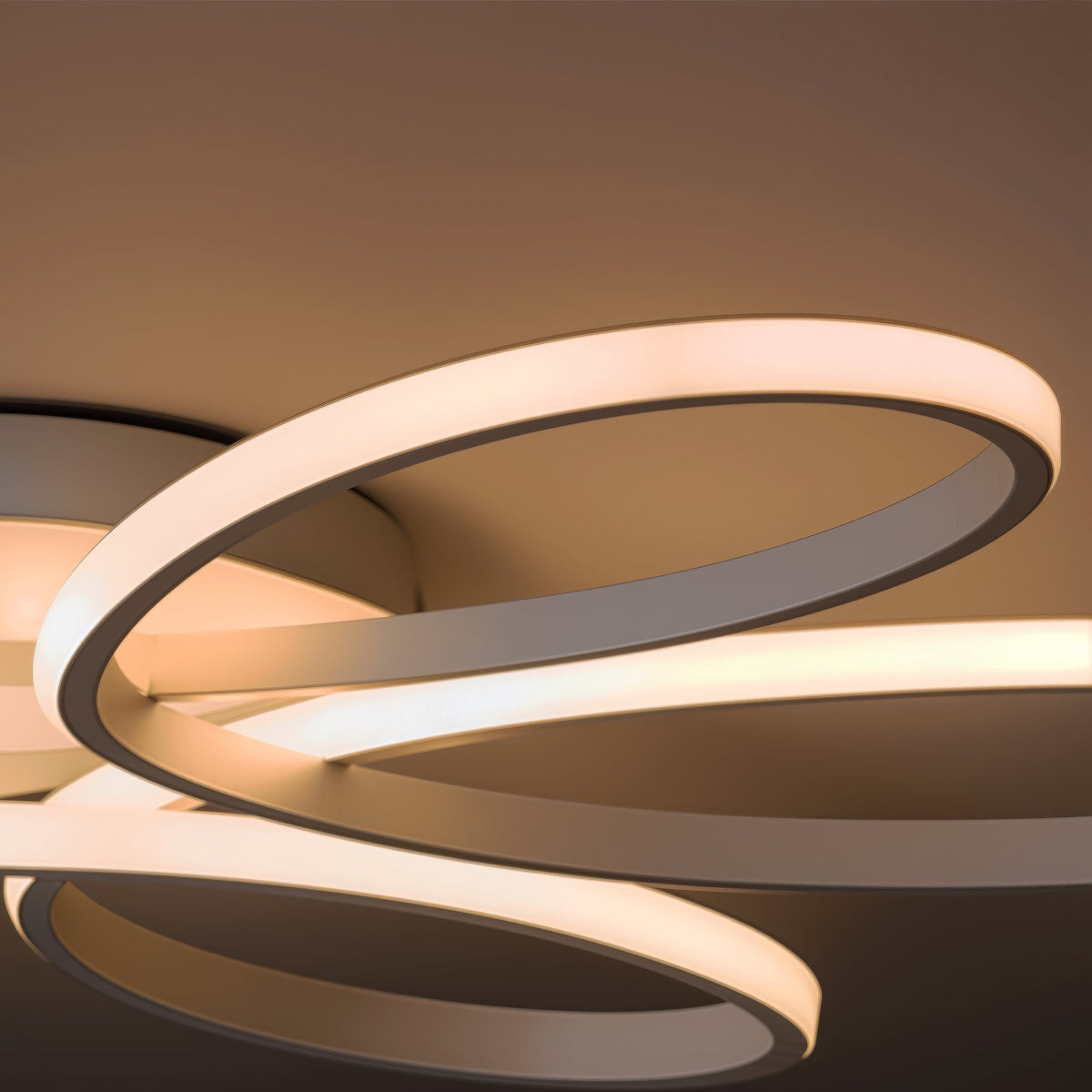 ELIZA LED Chandelier with Remote Control, 63W, Cool/Warm/Neutral Light, Dimmable, White, imaginea 6