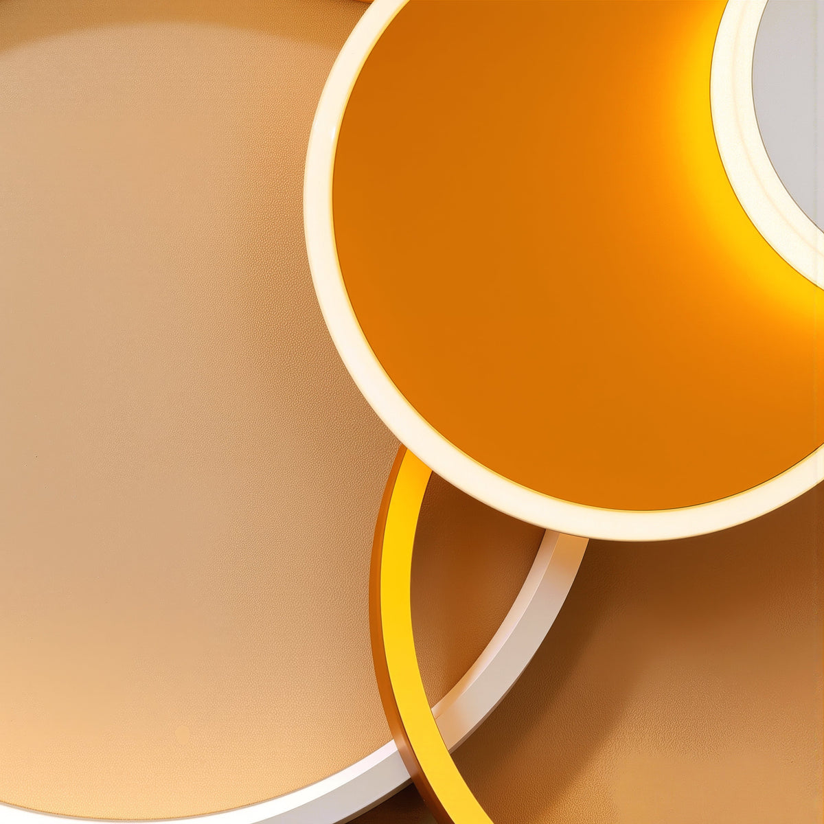 LED luster s diaľkovým ovládačom KILLIAN 80W, 4 kruhy, studené/teplé/neutrálne svetlo, stmívateľný, zlatý, imaginea 9