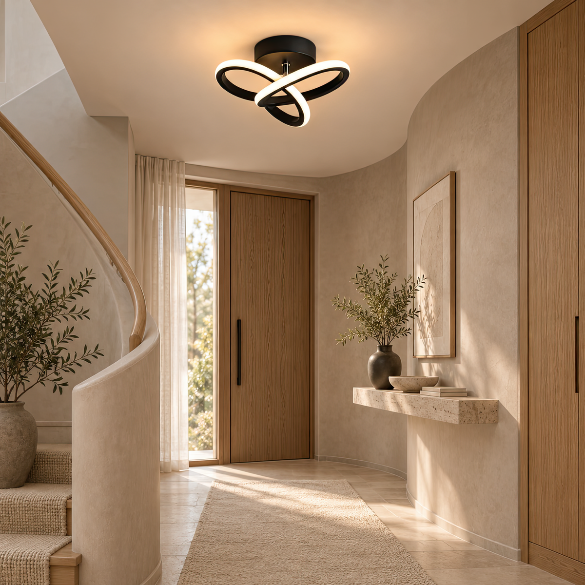 Lustra LED VERTEX Infinitum 13W, Lumina Rece/Calda/Neutra, Negru, imaginea 10