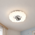 Lustra LED KOSMER cu telecomanda 75W, Diametru 50cm, lumina Rece/Calda/Neutra, Alb