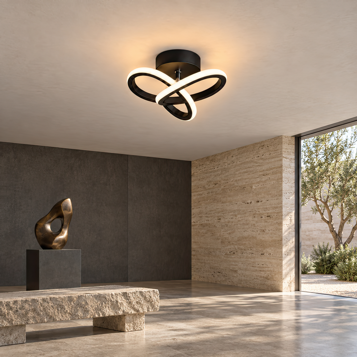 Lustra LED VERTEX Infinitum 13W, Lumina Rece/Calda/Neutra, Negru, imaginea 11