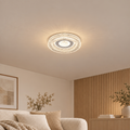Lustra LED MARU Petito, 29W, Diametru 20cm, Lumina Calda/Neutra/Rece, Alb, Metal si Cristal