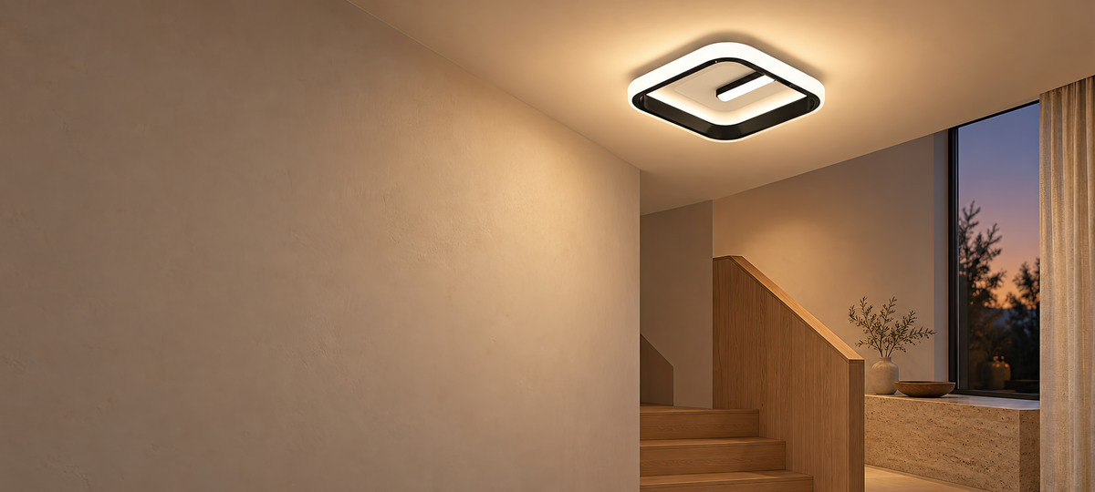 LED luster VICTORIA 19 W, štvorcový, studené/teplé/neuterálne svetlo, čierny, biely, imaginea 12