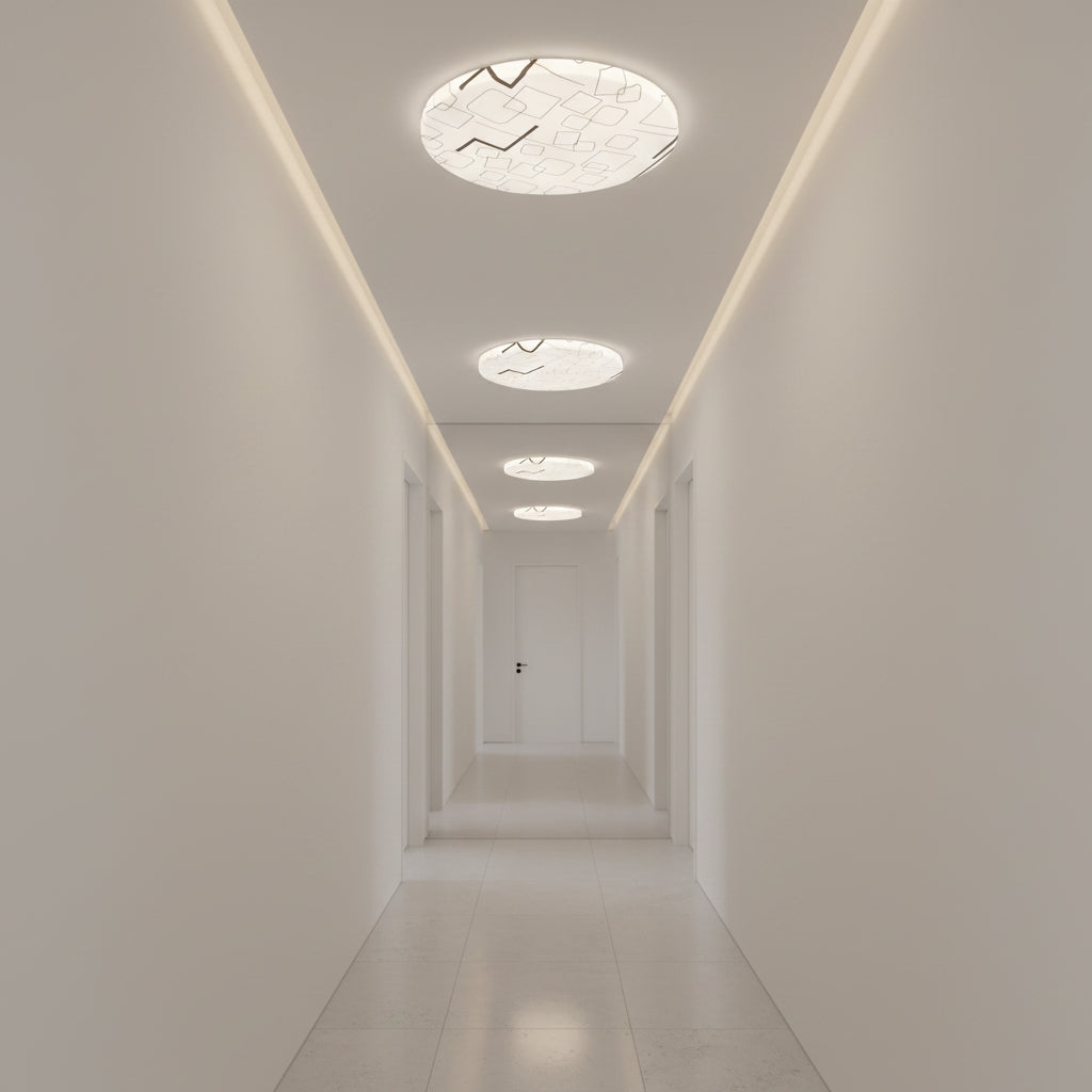 Plafonieră LED 23 cm, 22W, 3000K / 4000K / 6000K, Alb, Metal si Acril PL159/23