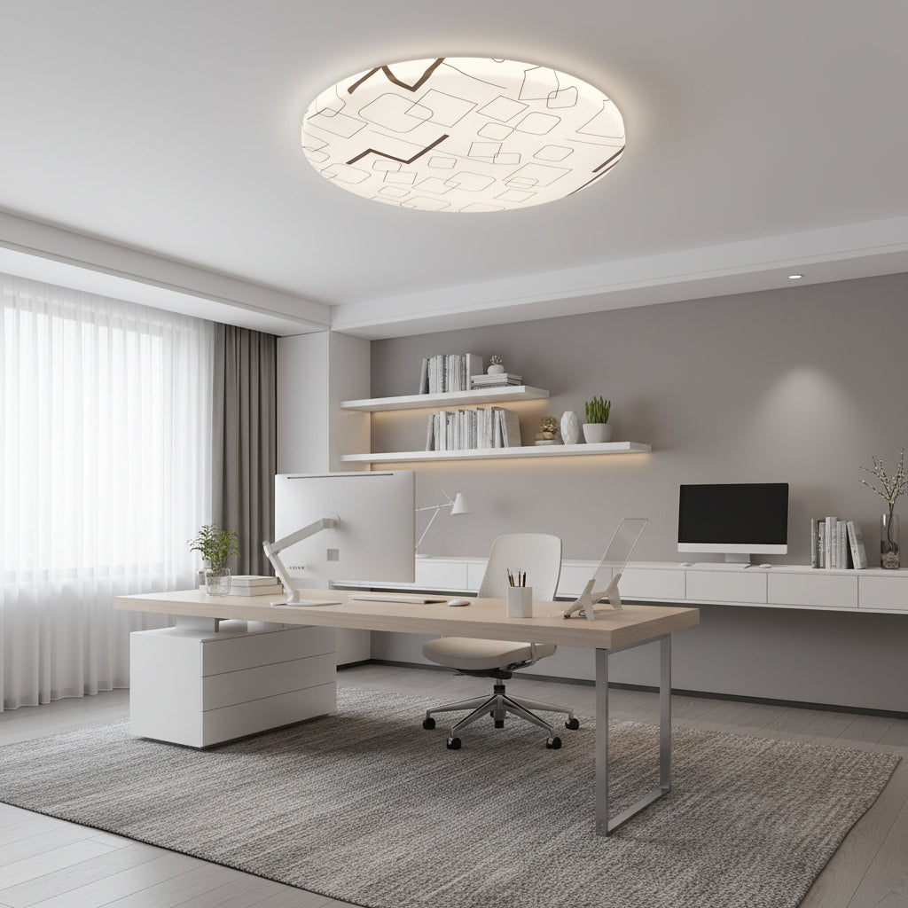Plafonieră LED 35 cm, 31W, 3000K / 4000K / 6000K, Alb, Metal si Acril PL159/35