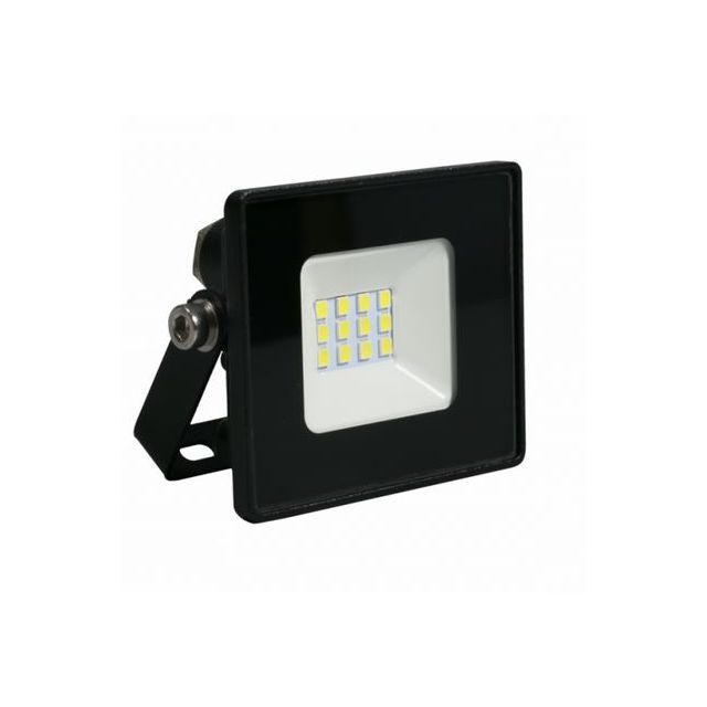 27W 6000K IP65 220-230V LED Floodlights, 12-Pack, Black Metal Housing, imaginea 3