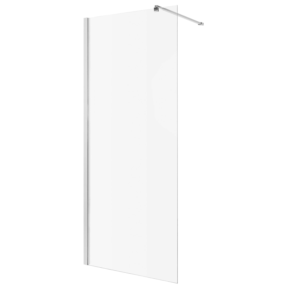 Paravan duș Walk-In 90x195 cm, sticlă securizată 8 mm, transparentă, profil metalic rezistent