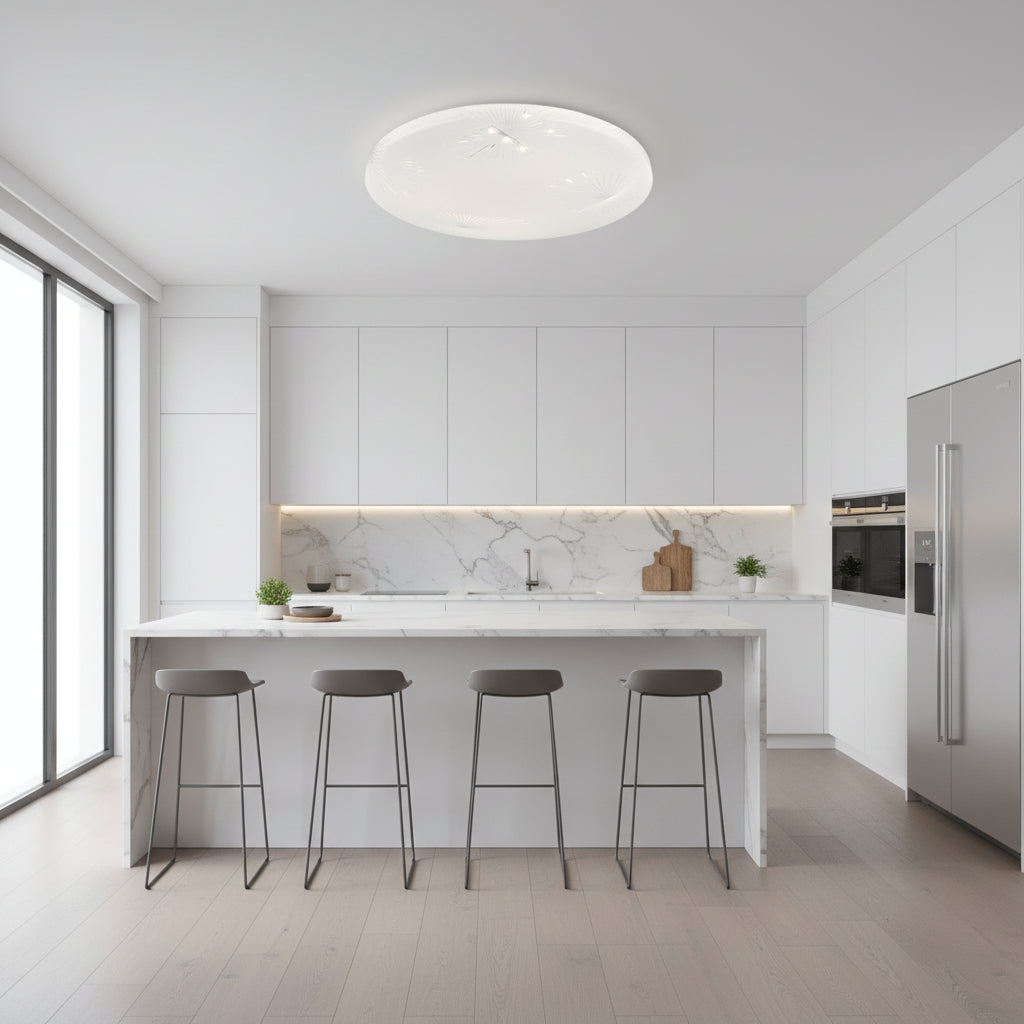 Plafonieră LED 35 cm, 31W, 3000K / 4000K / 6000K, Alb, Metal si Acril PL158/35