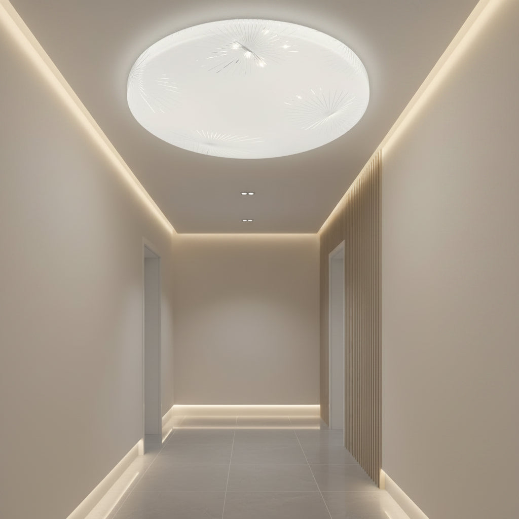 Plafonieră LED Raza 23 cm, 22W, 3000K / 4000K / 6000K, Alb, Metal si Acril