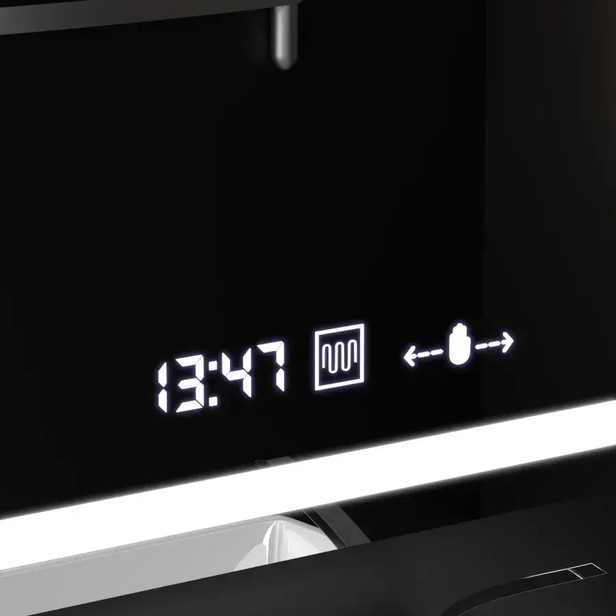 Oglinda LED Rectangulara, 90x60cm, Souverain MotionGlow Marcello, Sistem Dezaburire, Ceas & Termometru, Lupa Cosmetica, Dimabila