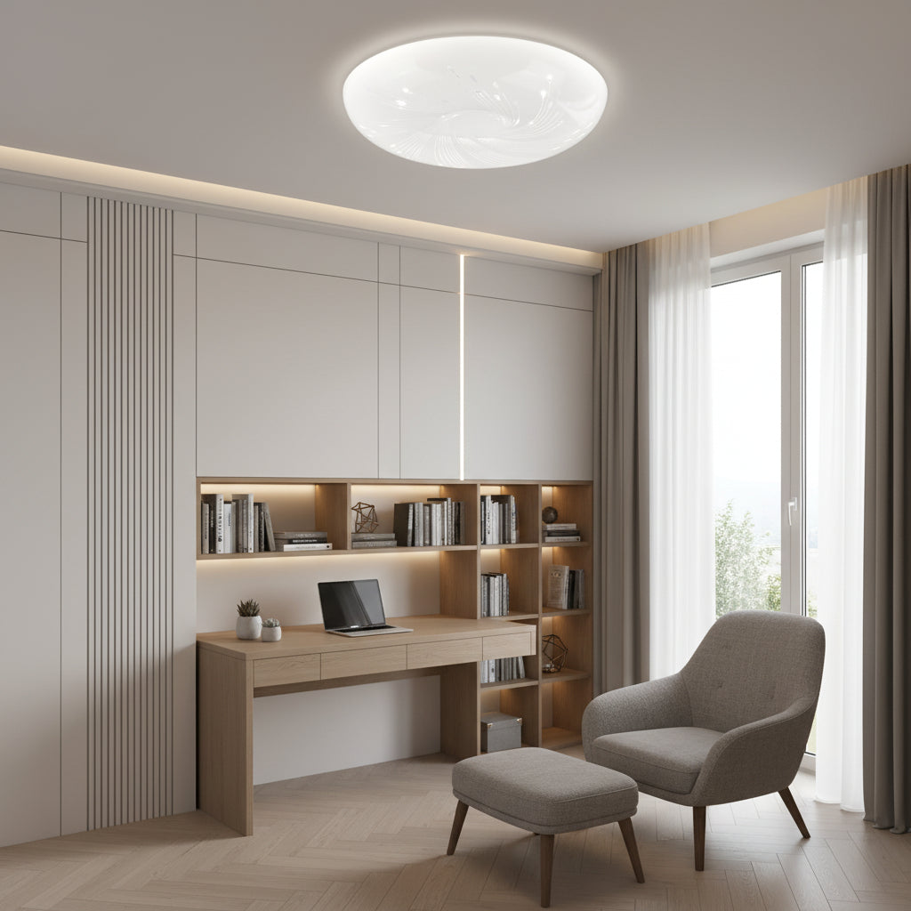 Plafonieră LED 35 cm, 31W, 3000K / 4000K / 6000K, Alb, Metal si Acril PL157/35
