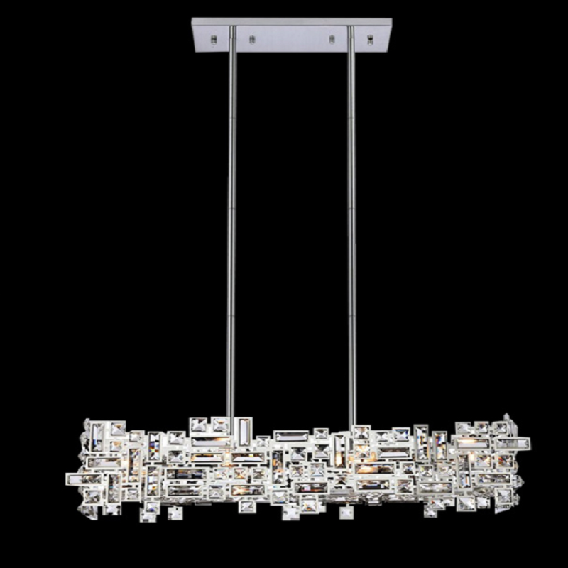 Candelabru Cristal NEXORA Regalis, 10xE14, 78X28cm, Inaltime Reglabila, Design Elegant