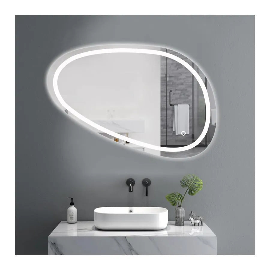 Oglinda LED, 80x45cm, Disegno Touch Marcello, Sistem Dezaburire, Dimabila