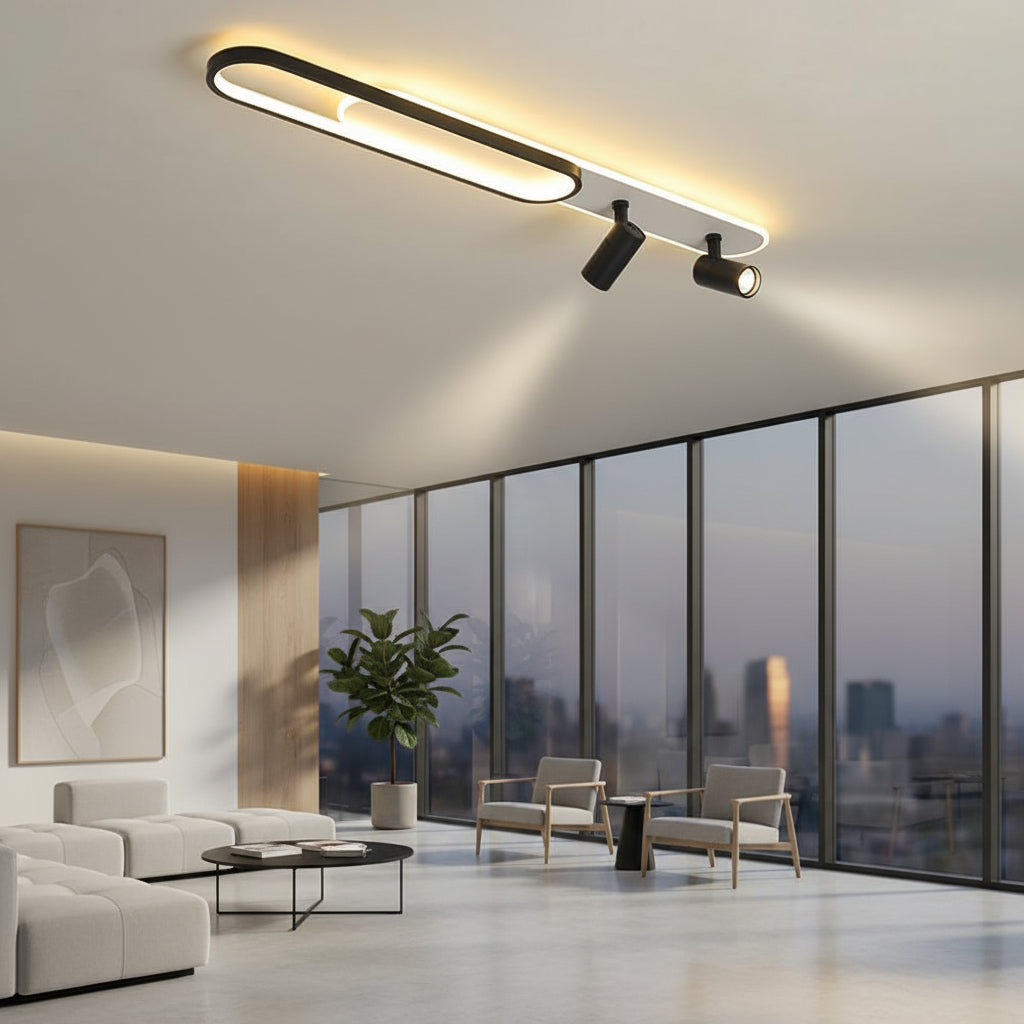 Lustra LED Reglabil FISSO Camilla 69W, lumina Rece/Calda/Neutra, Negru, imaginea 3