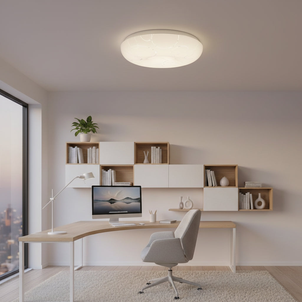 Plafonieră LED 35 cm, 31W, 3000K / 4000K / 6000K, Alb, Metal si Acril PL155/35