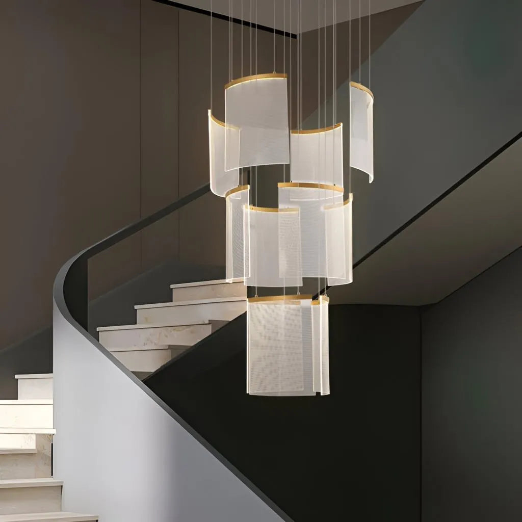 Candelabru Cristal LED Alduino Auriu diametru 80cm Auriu Inaltime Reglabila