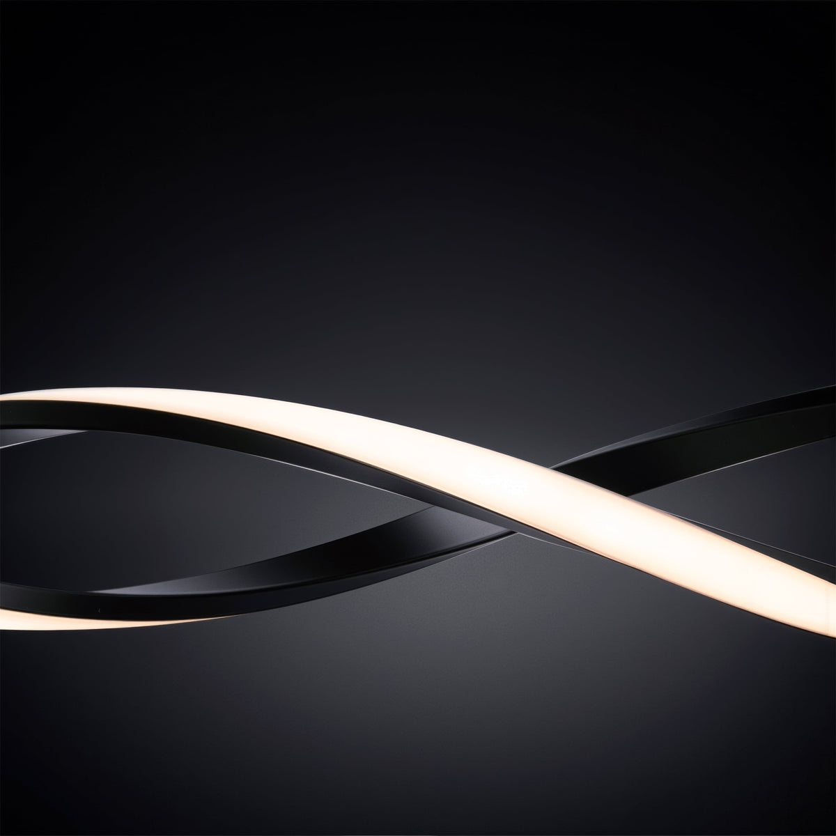 Lustra LED Suspendata cu Telecomanda, FLUX, 27W, 97cm, Lumina Rece/Calda/Neutra 3000K/4000K/6000K, Dimabila, Negru, Inaltime Reglabila, imaginea 2