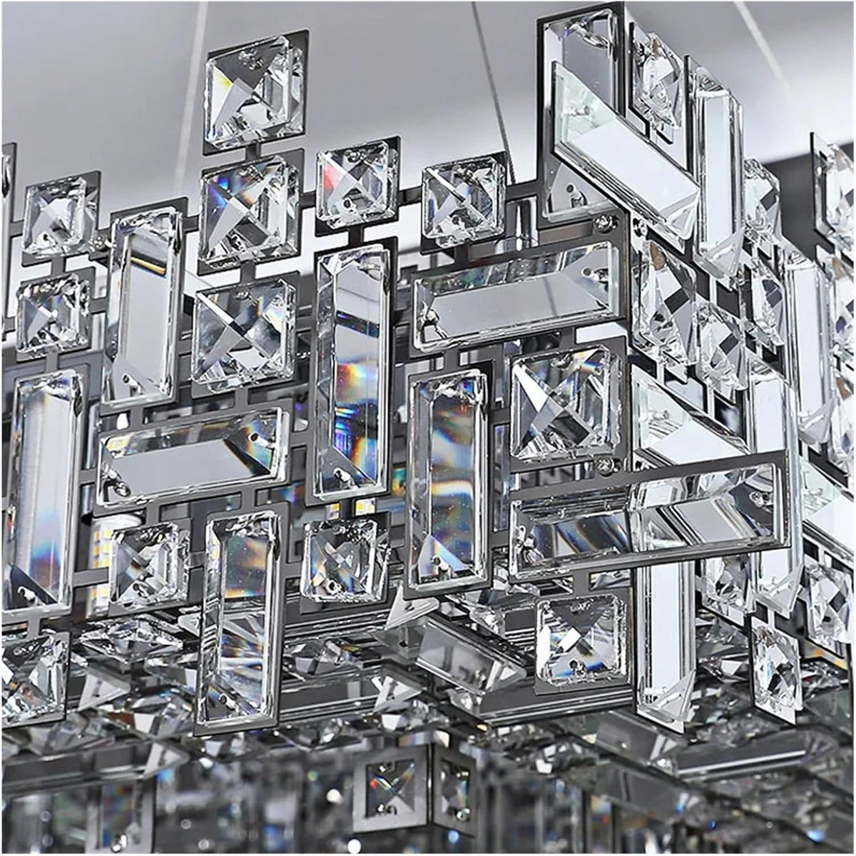 Candelabru Cristal NEXORA Eleganza, 10xE14, Diametru 50cm, Auriu Lucios, Inaltime Reglabila, Design Elegant