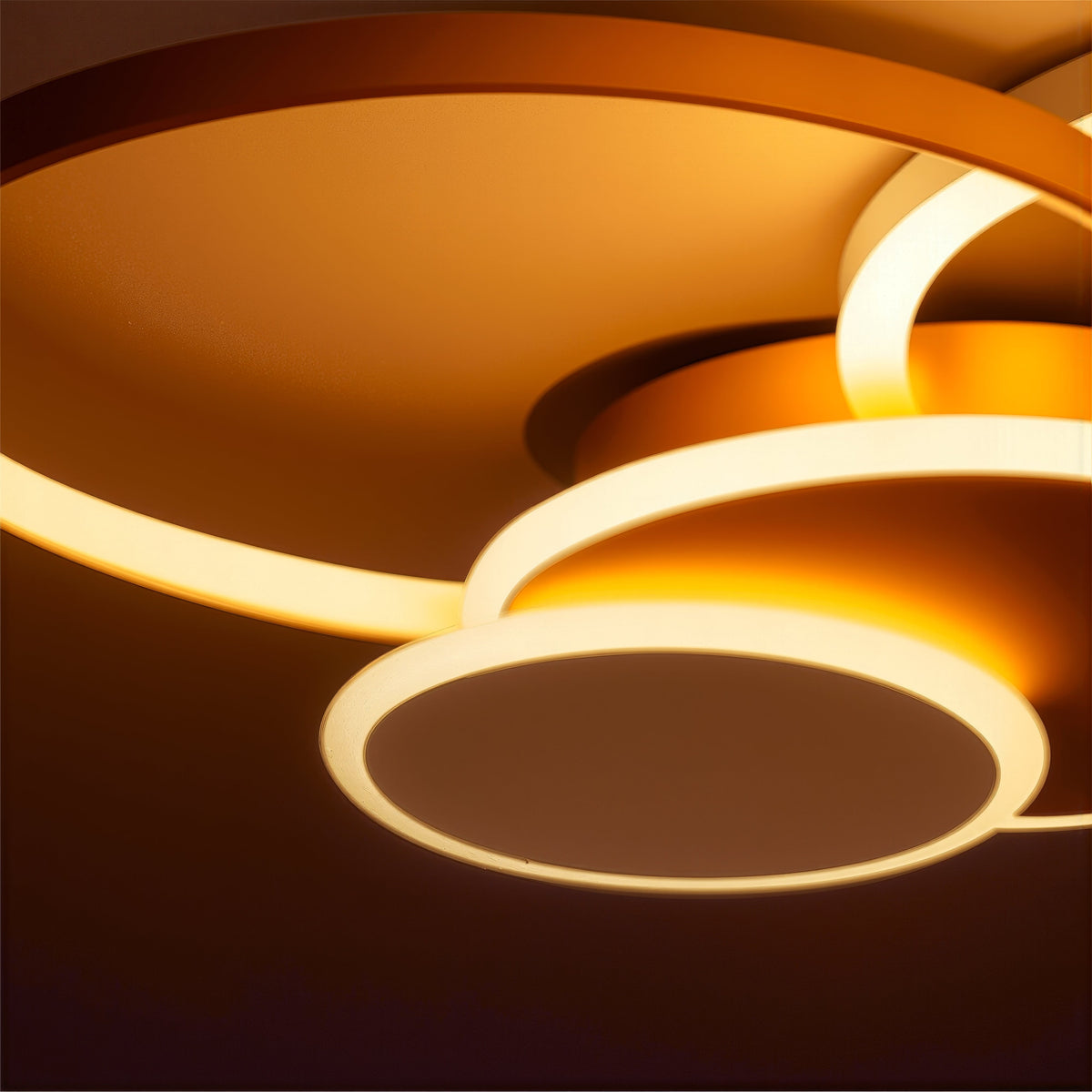 LED luster s diaľkovým ovládačom KILLIAN 80W, 4 kruhy, studené/teplé/neutrálne svetlo, stmívateľný, zlatý, imaginea 10