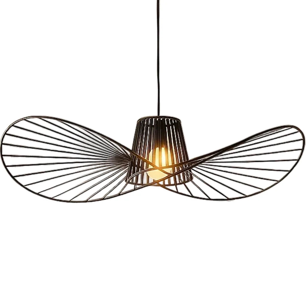 Lustra Suspendata ELIAS 60cm, 1x E27, Metal, Inaltime Reglabila, Negru