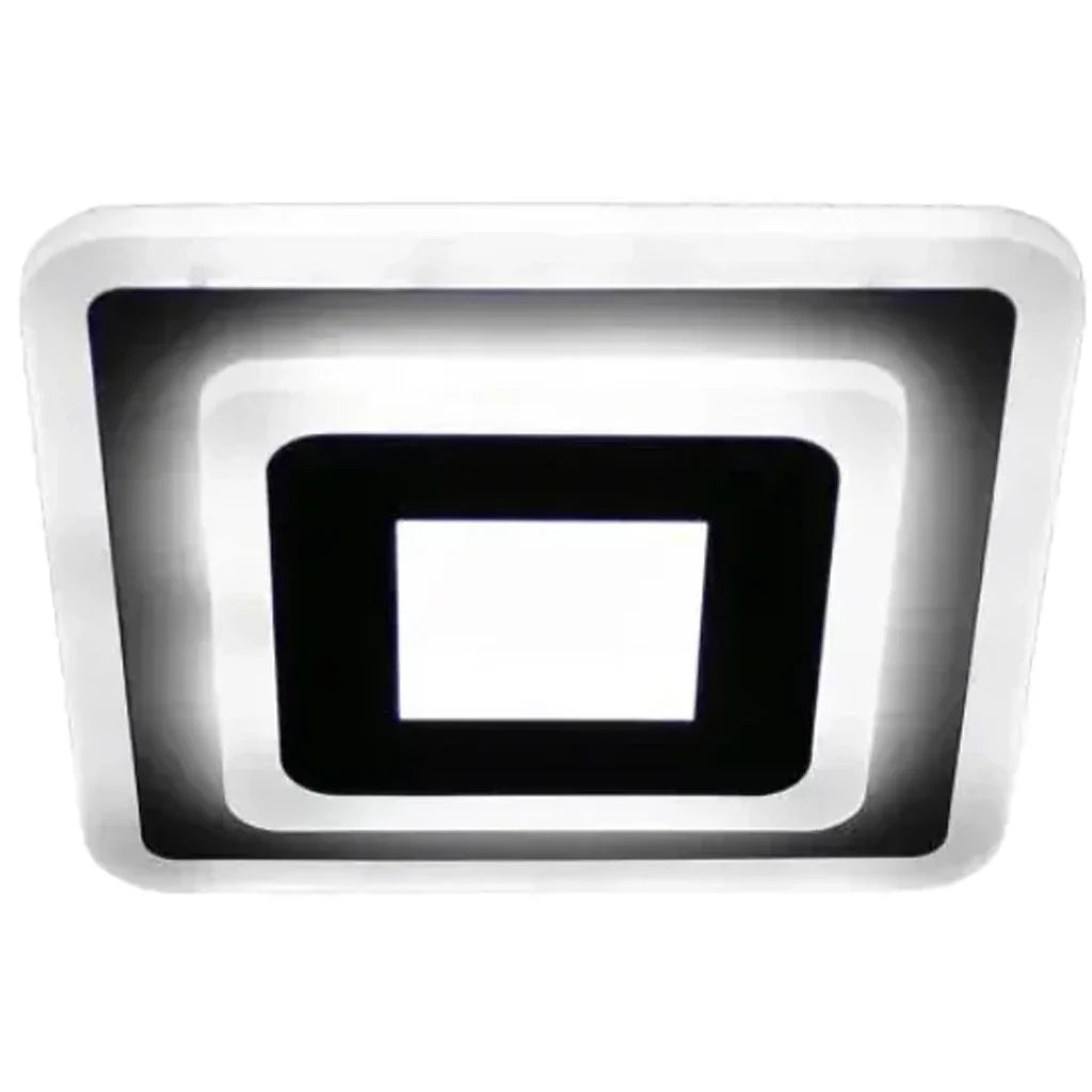 MORNIKA 14W LED Ceiling Light, Diameter 25cm, Square, Neutral Light, White, imaginea 5