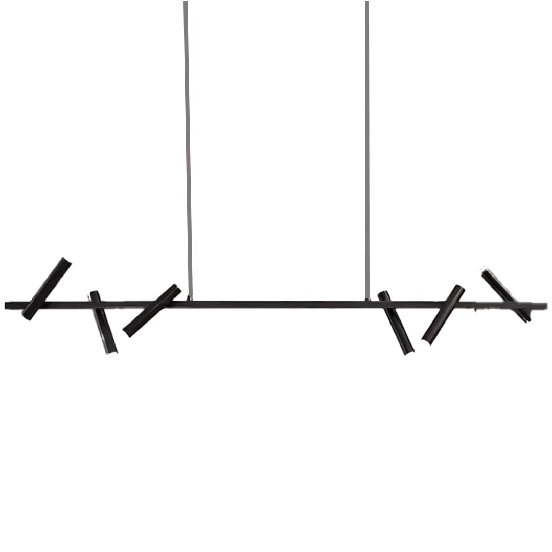 Lustra LED Harman, 23W, 6 Surse, Lumina Neutra, Negru