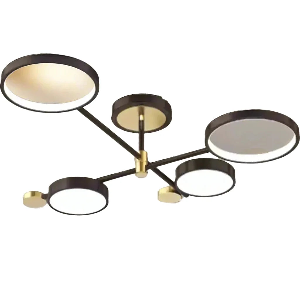 LED luster s diaľkovým ovládačom MARIA, 22 W, 4 svetlá, teplé/chladné/neuterálne svetlo, dimovateľný, čierny, imaginea 10