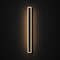 Aplica LED de Exterior Mack, Lungime 90cm, 10W, IP65, Metal, Liniar, Negru