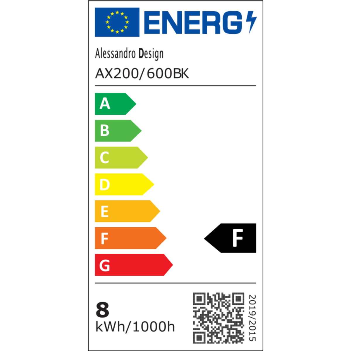 Aplica LED de Exterior Mack, Lungime 60cm, 8W, IP65, Metal, Liniar, Negru
