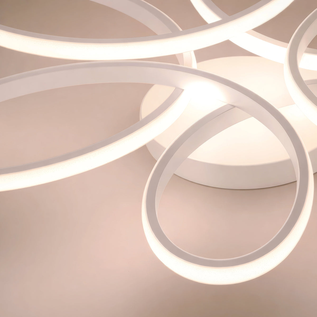 ELIZA LED Chandelier with Remote Control, 63W, Cool/Warm/Neutral Light, Dimmable, White, imaginea 5