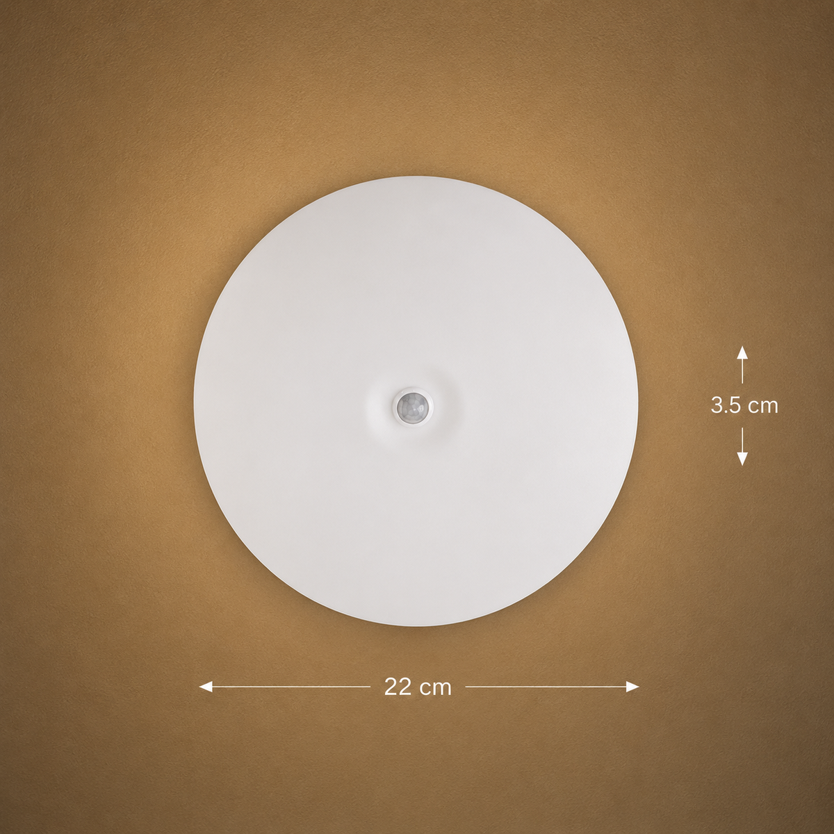 Plafoniera LED PL8001, D22cm, 8W, Lumina Rece 6000k, Plastic, Alb