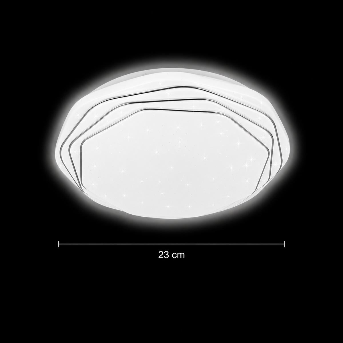 Plafonieră LED 23 cm, 22W, 3000K / 4000K / 6000K, Alb, Metal si Acril PL152/23