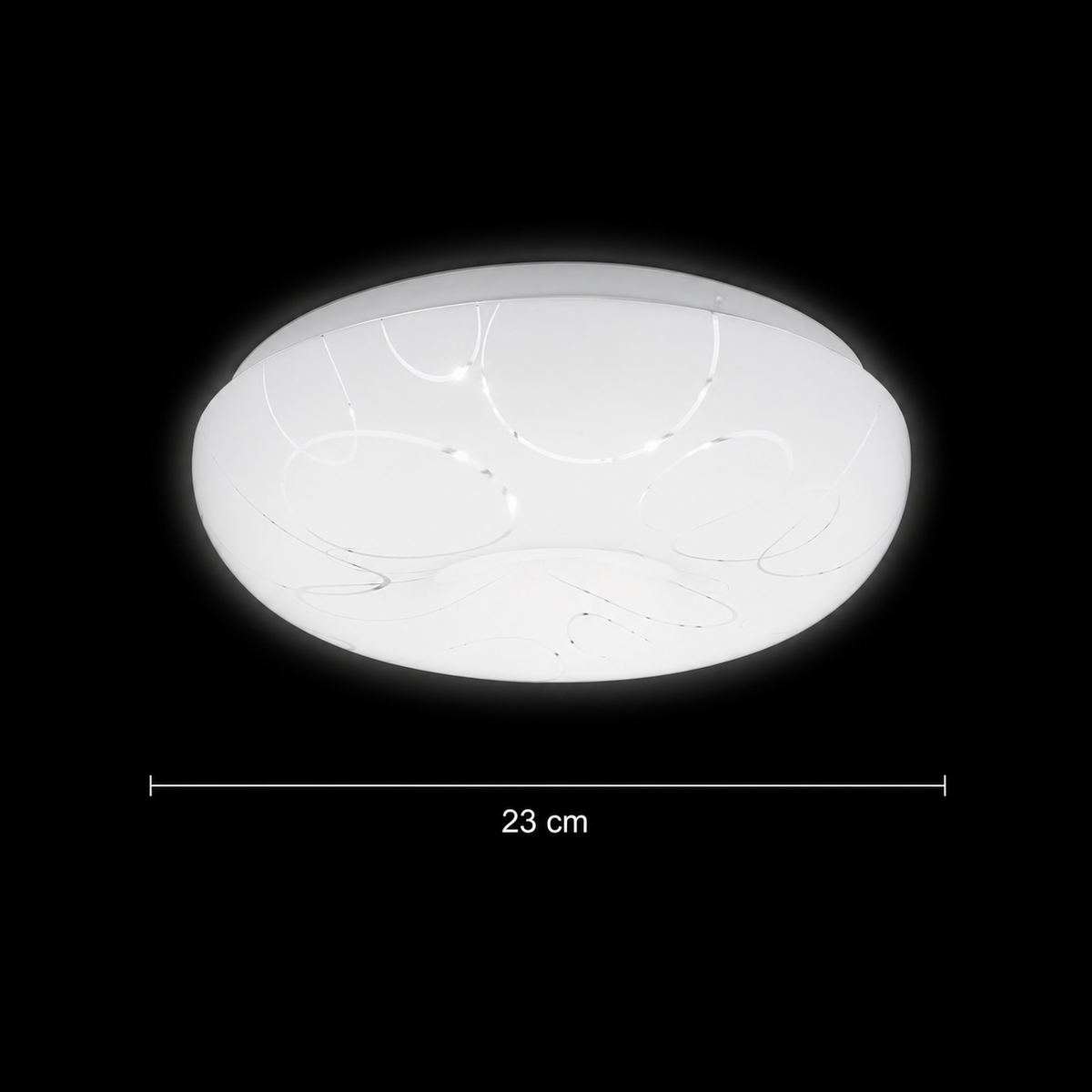 Plafonieră LED Rotund 23 cm, 22W, 3000K / 4000K / 6000K, Alb, Metal si Acril