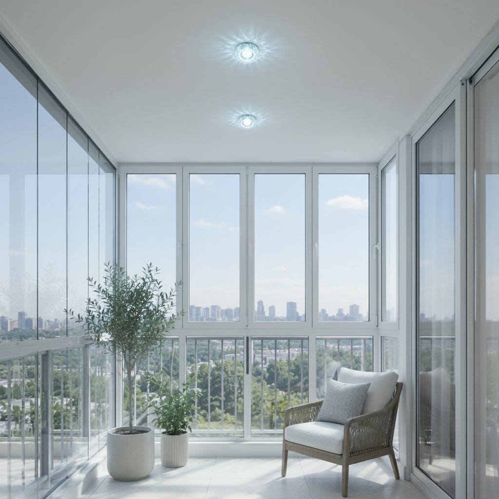 Spot LED ORBITA, 5W, Rotund, Lumina Rece + RGB, Alb, Rasina si Sticla SL684WH