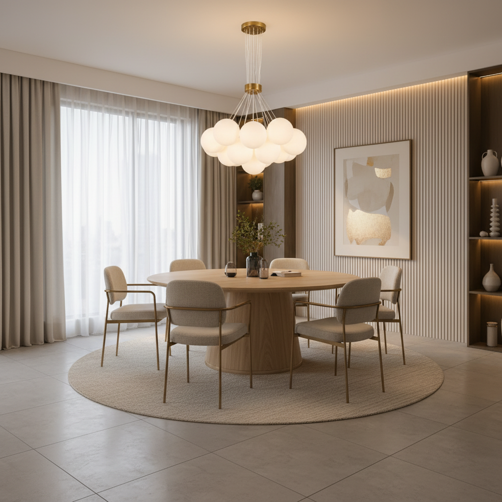 Lustra MODERNA LOFT Bagliore, Glob, 13xE27, Inaltime Reglabila, Auriu