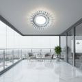 Spot LED ORBITA, 5W, Rotund, Lumina Rece + RGB, Alb, Rasina si Sticla SL680WH