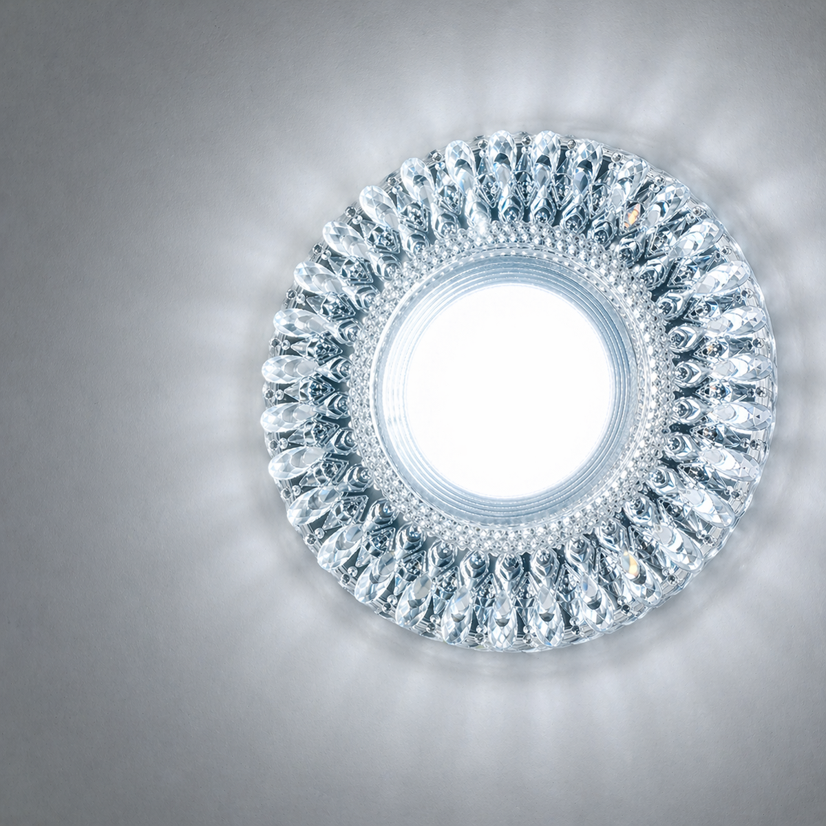 Spot LED ORBITA, 5W, Rotund, Lumina Rece + RGB, Alb, Rasina si Sticla SL680WH