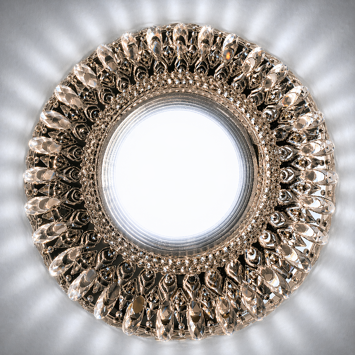 Spot LED ORBITA, 5W, Rotund, Lumina Rece / Calda, Bronz Antichizat, Rasina si Sticla SL680AB
