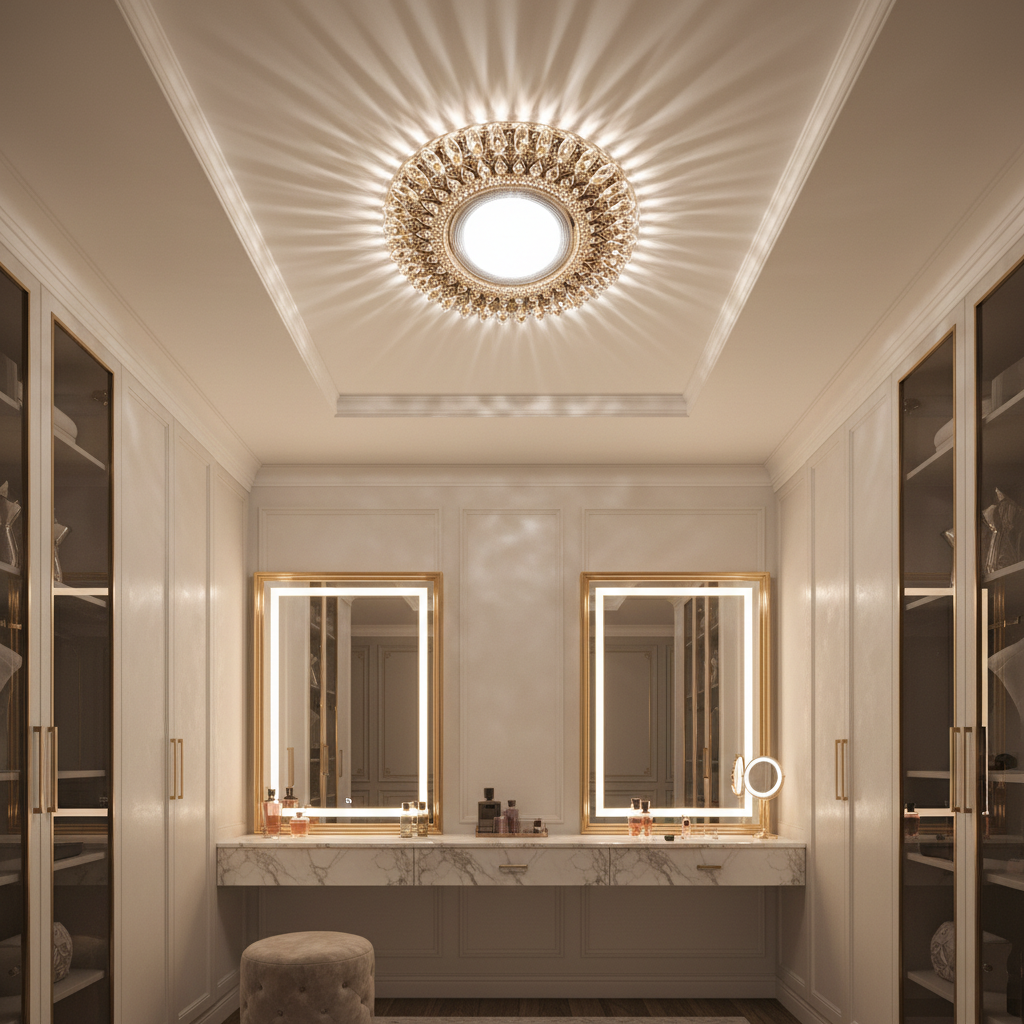 Spot LED ORBITA, 5W, Rotund, Lumina Rece / Calda, Bronz Antichizat, Rasina si Sticla SL680AB