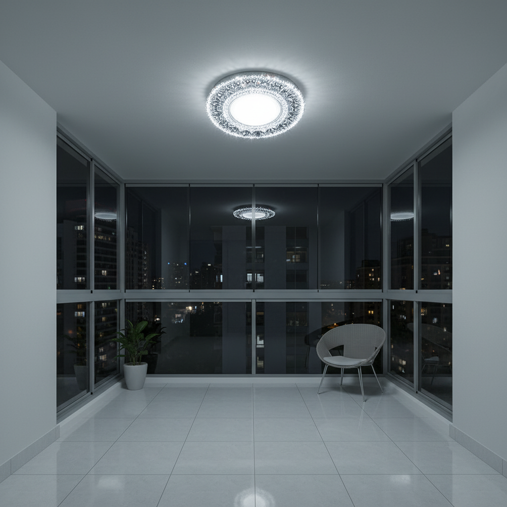 Spot LED ORBITA, 5W, Rotund, Lumina Rece + RGB, Alb, Rasina si Sticla SL681WH